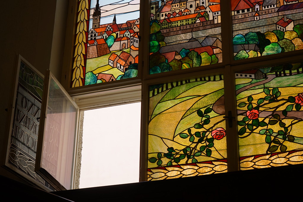Vitraux Art Nouveau de la Villa Primavesi à Olomouc.