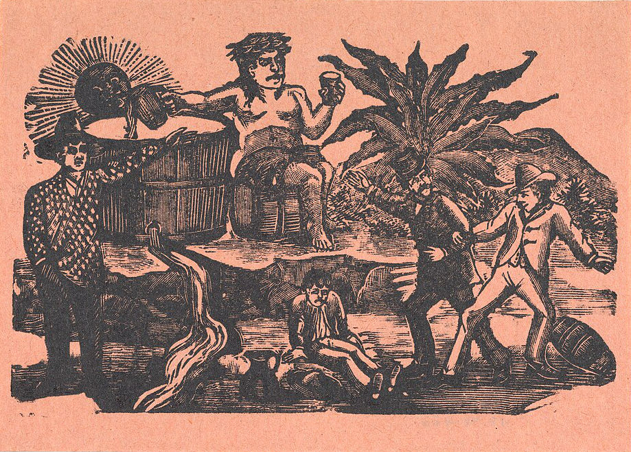 Bacchus et ses amis - Image de Jose Guadalupe Posada - Licence c0