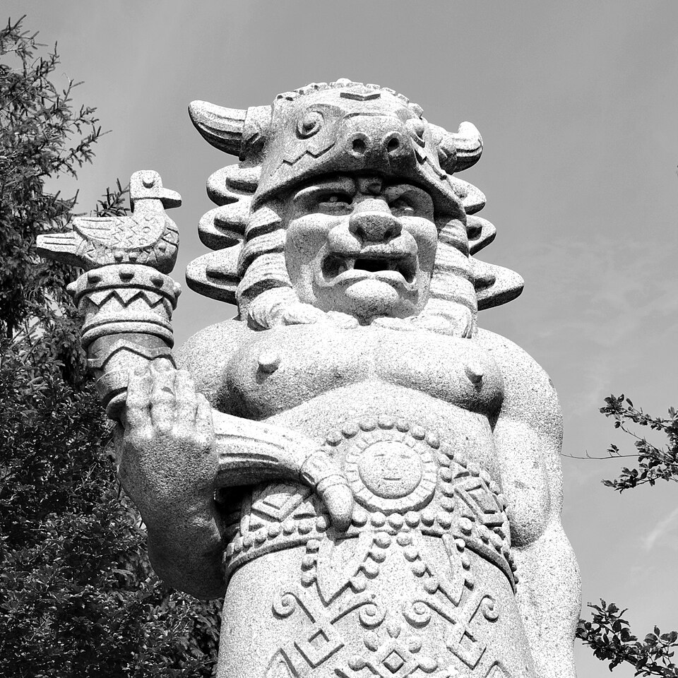 Copie de la statue du dieu slave Radegast à Pustevny - Photo de Samuel Mudrik - Licence ccbysa 4.0