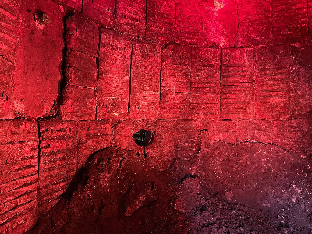 Intérieur du four au site de Dolni Vitkovice à Ostrava.