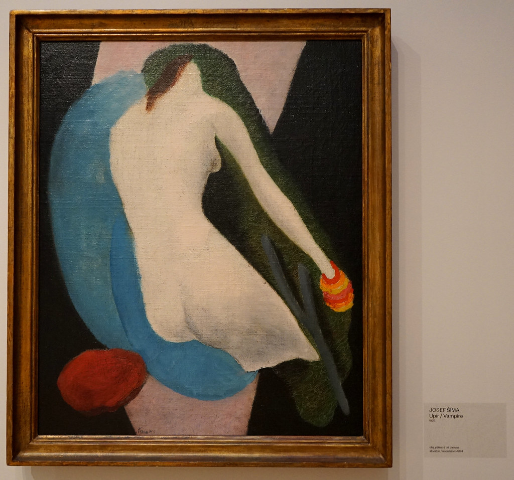 "Vampire" (1928) de Jozef Sima au Musée d'art moderne GVUO à Ostrava.