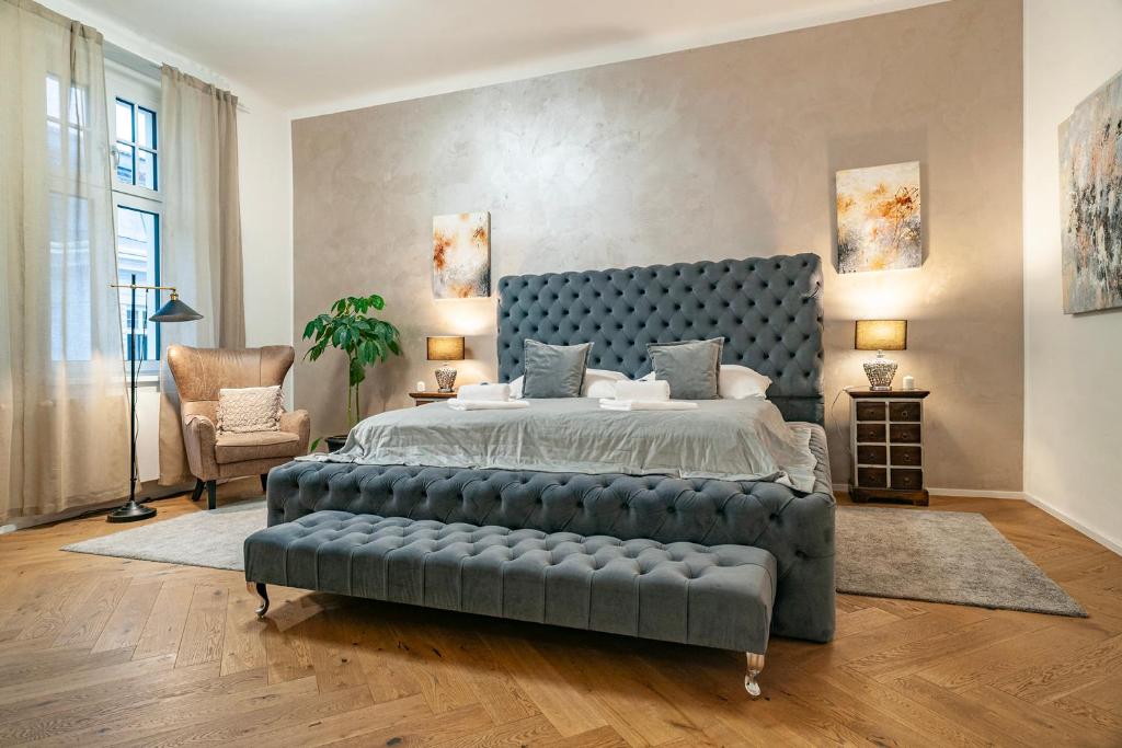 Chambre d'un appartement du Sting Old Town à Ostrava.