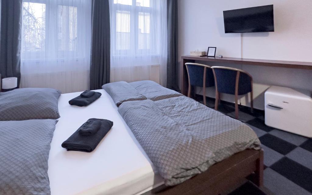 Chambre de l'Hostel Central à Ostrava.