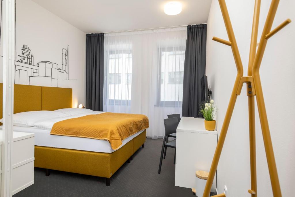 Chambre du Design hotel VP1 art à Ostrava.