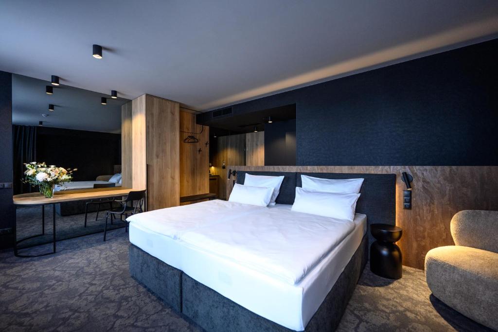 Chambre du Harmony Club hotel à Ostrava.