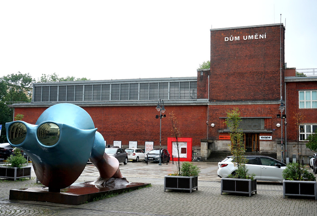 Dum Umeni ou GVUO, façade du musée d'art moderne d'Ostrava.
