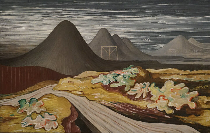 Terrils d'Ostrava ou "Ostravske haldy II" par Jan Zrzavy au Musée GVUO d'Ostrava.