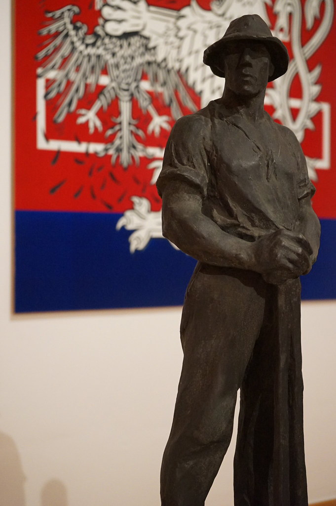 Sculpture de Karel Pokorny au Musée GVUO d'Ostrava.