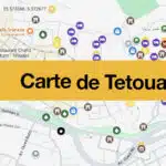 Carte de Tétouan au Maroc : Tous les lieux du guide