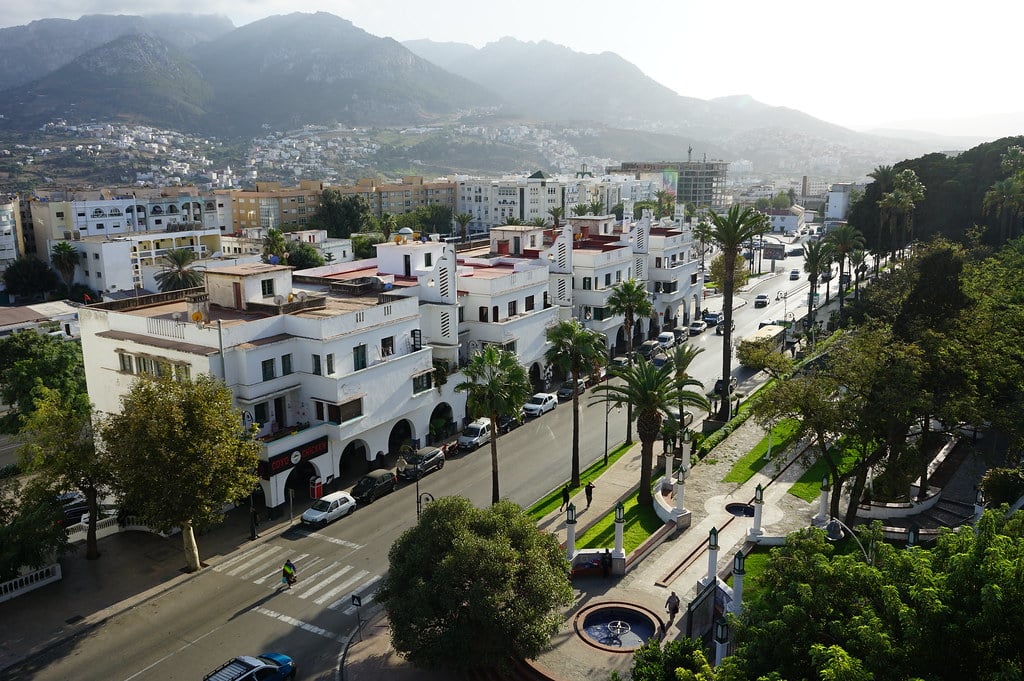 Vue depuis le Café Borj El Hafa à Tétouan.
