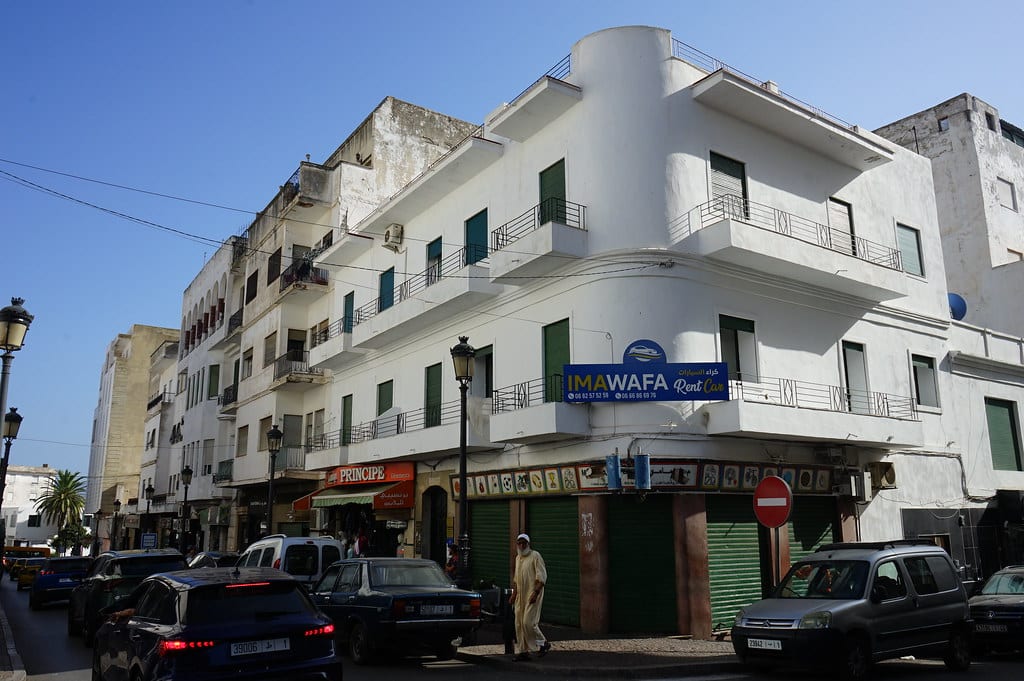 Immeuble Art Deco sur l'avenue Al Moukaouama à Tétouan.