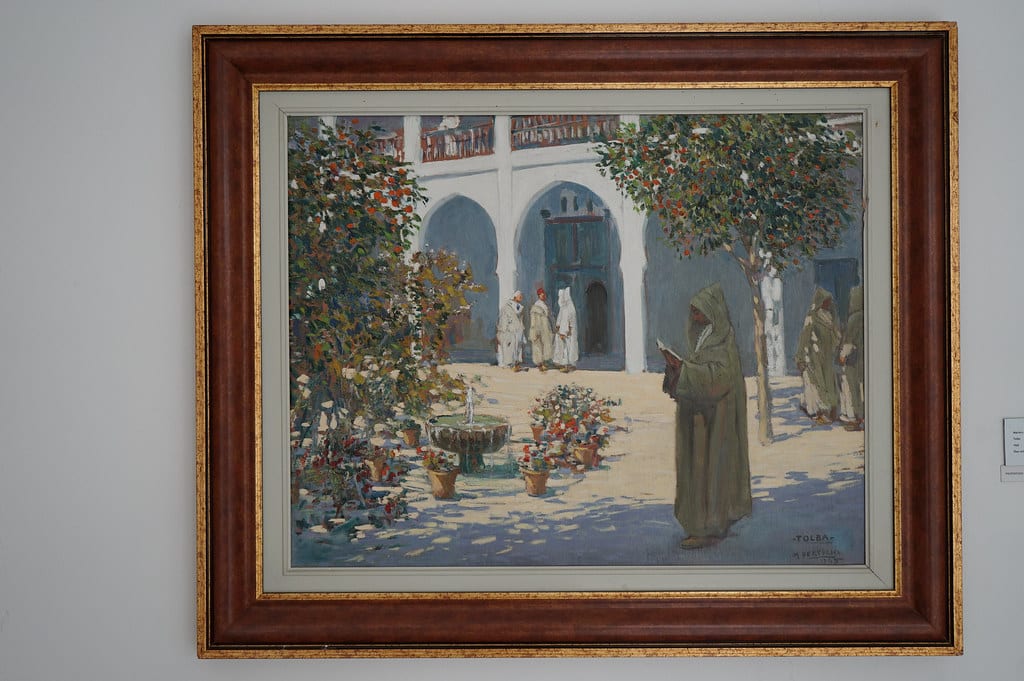 Toile "Tolba" du peintre Bertuchi au Musée d'art moderne de Tétouan.