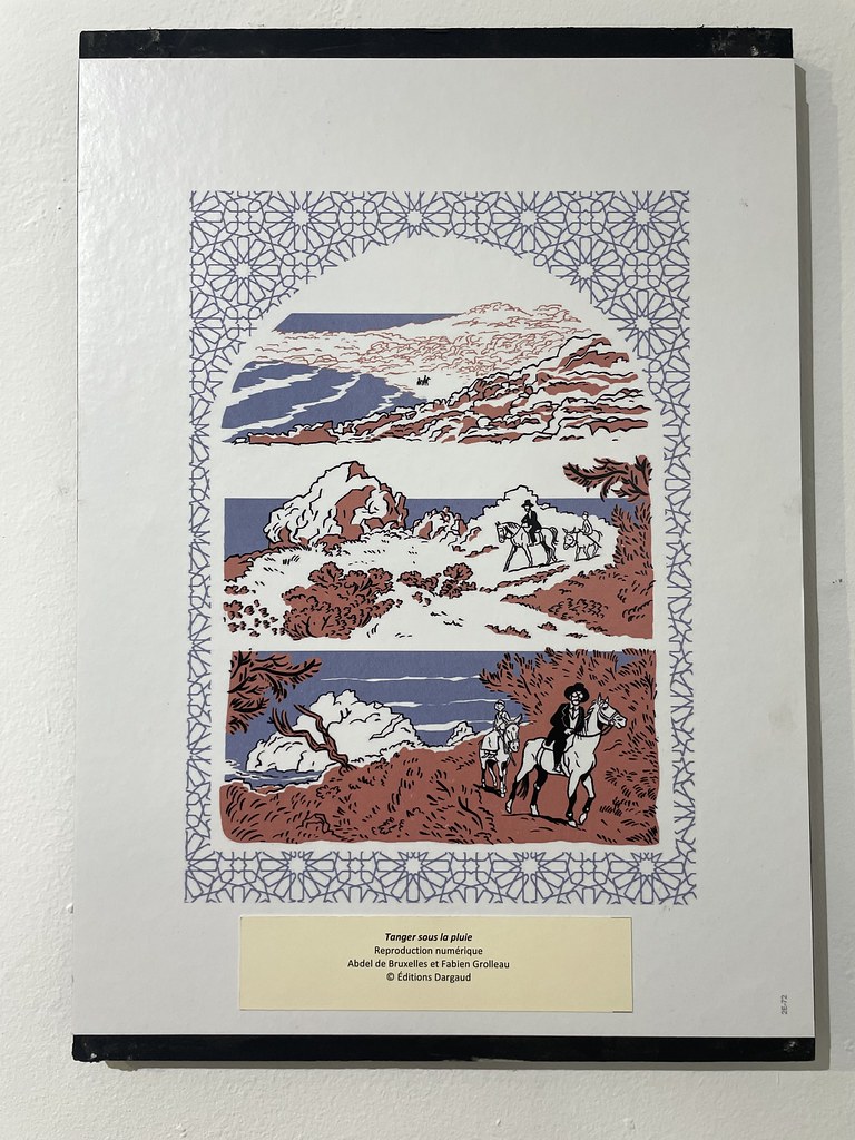 Expo temporaire sur l'histoire de la Bande Dessinée marocaine au Musée d'art moderne de Tétouan.