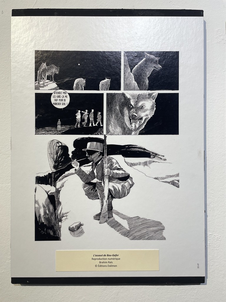 Expo temporaire sur l'histoire de la Bande Dessinée marocaine au Musée d'art moderne de Tétouan.