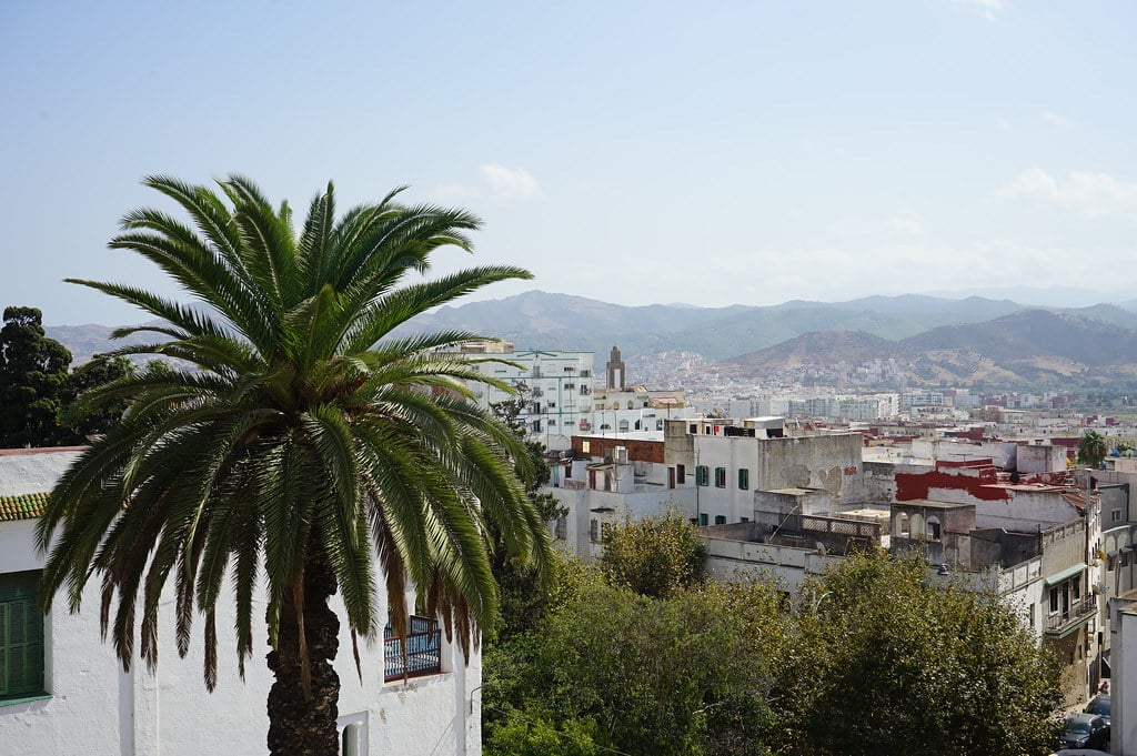 Vue depuis la terrasse du Musée ethnographique Bab Okla à Tétouan.