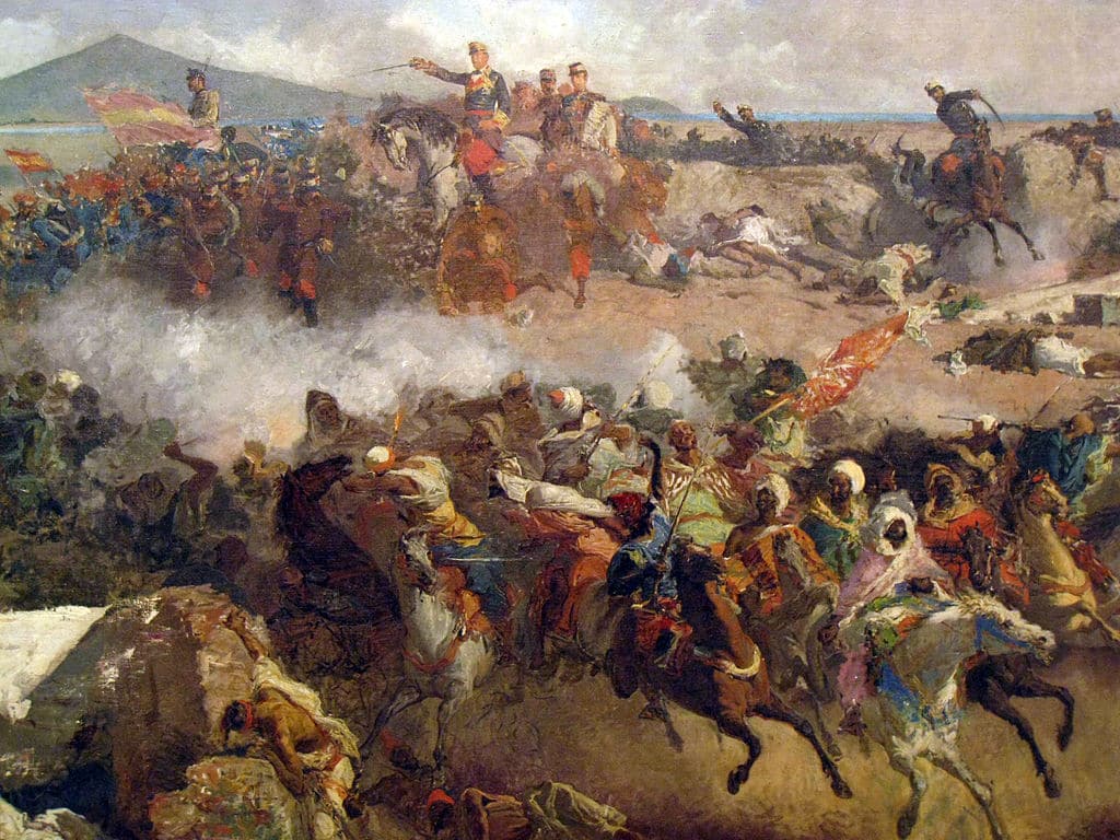 La Bataille de Tétouan par Marià Fortuny au MNAC de Barcelone.