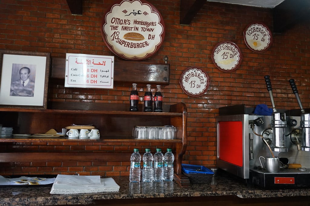 Omar's hamburger à Tétouan. Adresse vintage et classique.