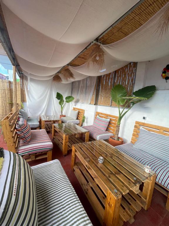 Rooftop de l'hotel Riad Al Borj à Tétouan.