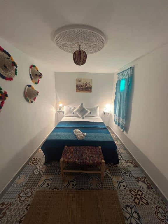 Chambre de l'hotel Riad Al Borj à Tétouan.