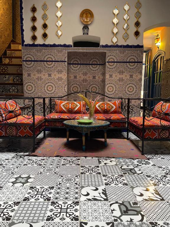 Dans l'hotel Riad Al Borj à Tétouan.