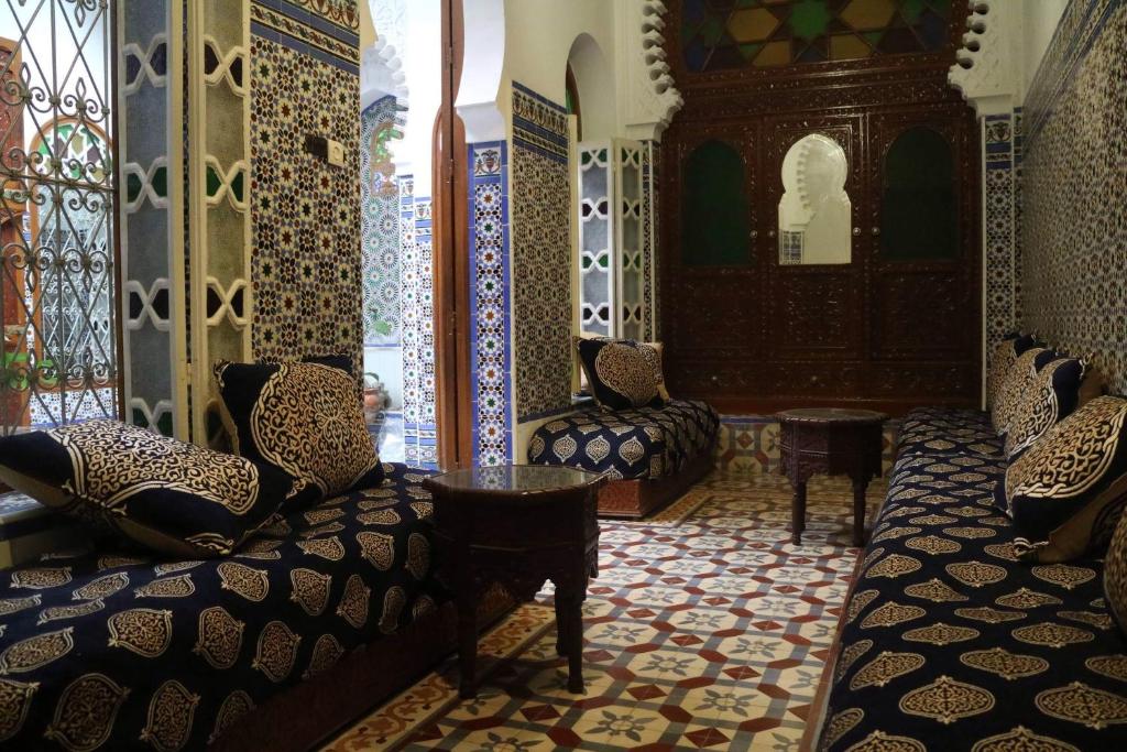 Dans l'hotel Riad Soul of Tetouan.