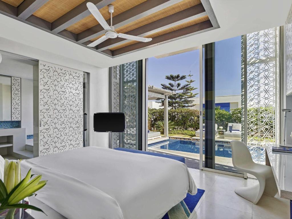 Chambre de l'hotel Sofitel Tamuda Bay Beach & Spa près de Tétouan.