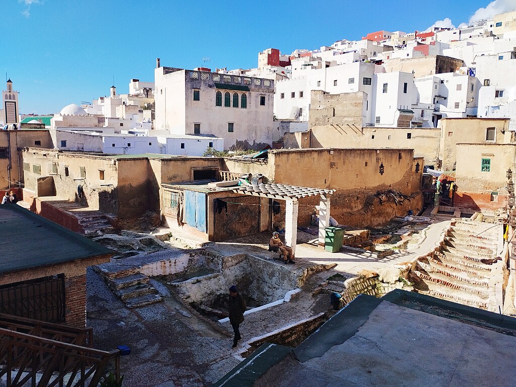 Tannerie dans la médina de Tétouan - Photo de Rachidourkia - Licence ccbysa 4.0