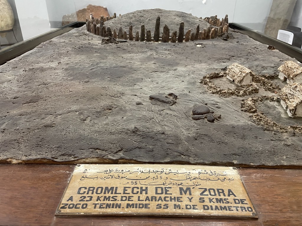 Maquette du cromlech de M'Zora dans le nord du Maroc. Musée d'archéologie de Tétouan.