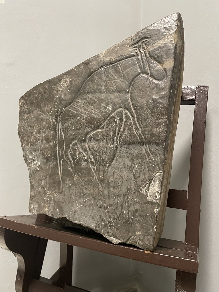 Gravure rupestre dans le musée archéologique de Tétouan.
