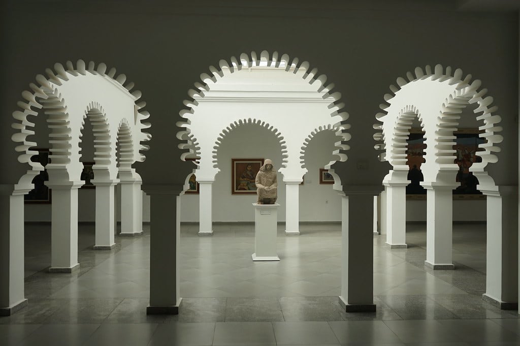 A l'intérieur du Musée d'art moderne de Tétouan.