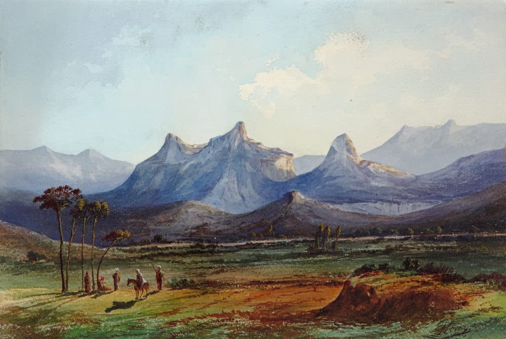 Vue sur les montagnes du Rif sur le chemin de Tetouan par Eduardo Florez Ibanez visible au Musée Carmen Thyssen Malaga
