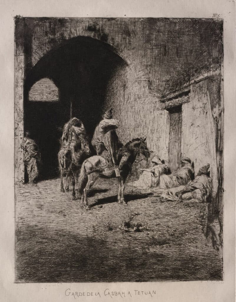 "Garde de la Casbah à Tetouan" par Maria Fortuny.