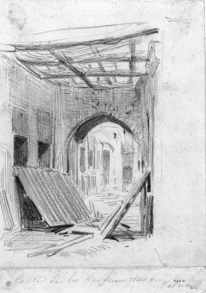 Vue sur la medina de Tetouan par Maria Fortuny.