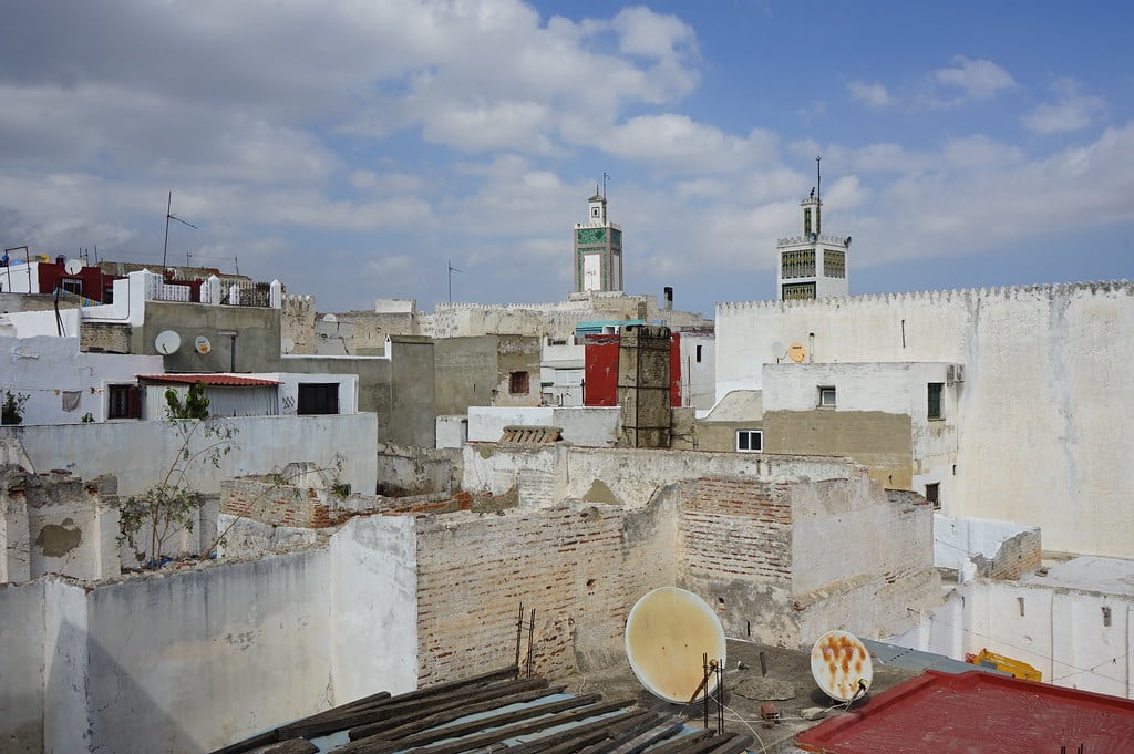 Vue sur les toits de la Médina de Tetouan depuis la maison Dar El Oddi.