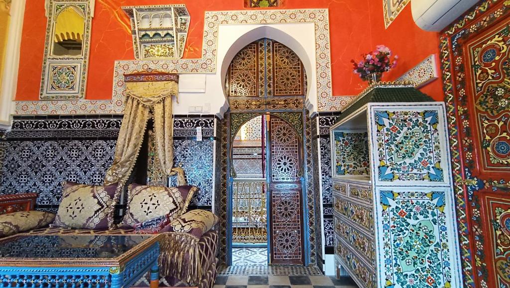 Dans l'hotel Riad 1001 nuits 2 à Tetouan.