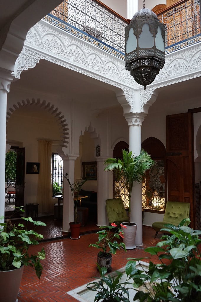 Riad Blanc à Tétouan, hotel, café et restaurant.
