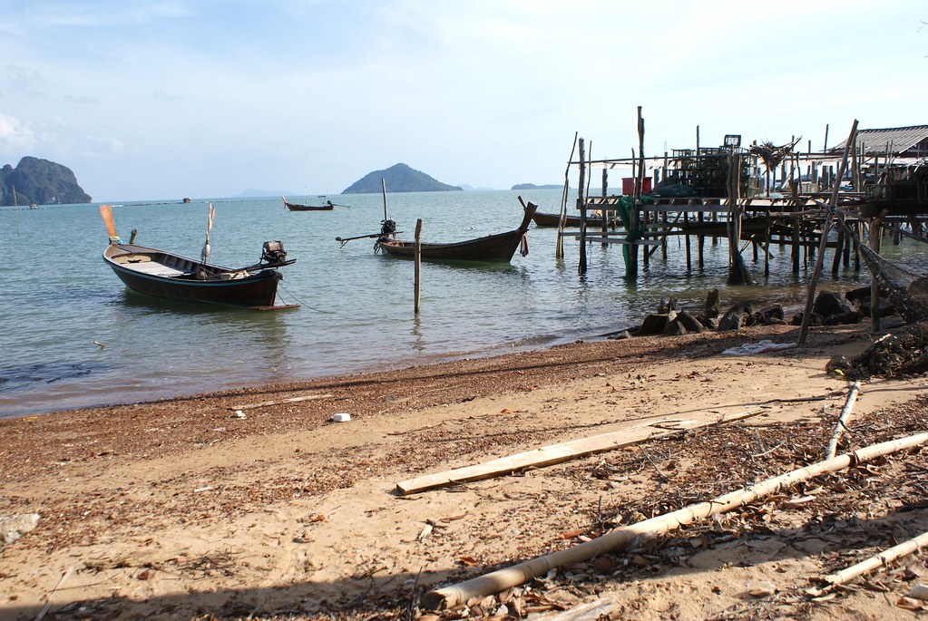 Village de pêcheurs sur l’île de Koh Lanta Noi.