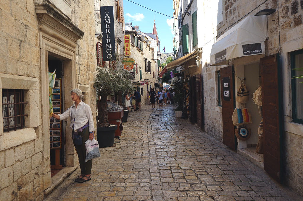 Centre piéton de Trogir.