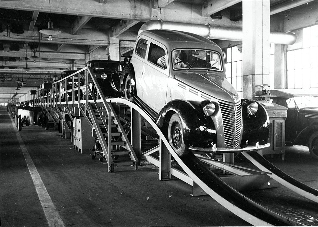 Usine de Fiat Lingotto en 1939 - Photo de Francesco Forni.