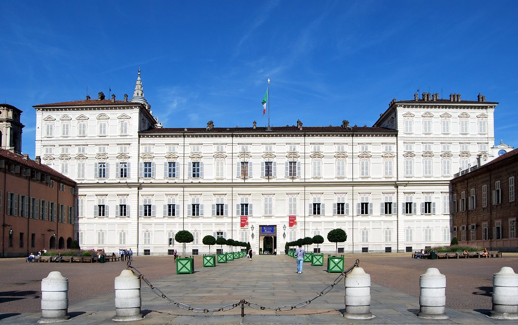 Palais Royal dans la vieille ville de Turin. Photo de Giovanni