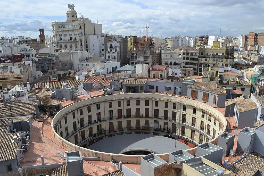 Vue panoramique sur Valence et la Place Redona - Photo de Dorieo - Licence ccbysa 4.0