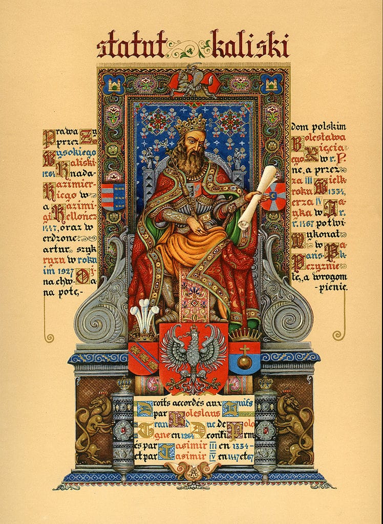 varsovie ._Statute_of_Kalisz,_Arthur_Szyk