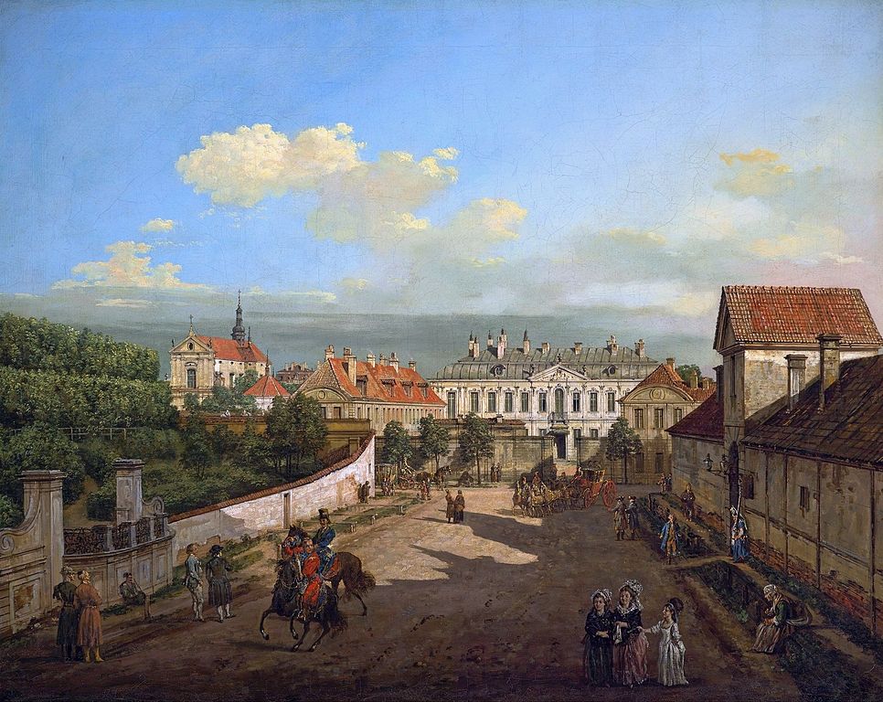 Palais Bleu à Varsovie par Bellotto.