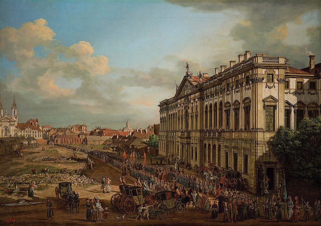 Place Krasiński à Varsovie par Bellotto.