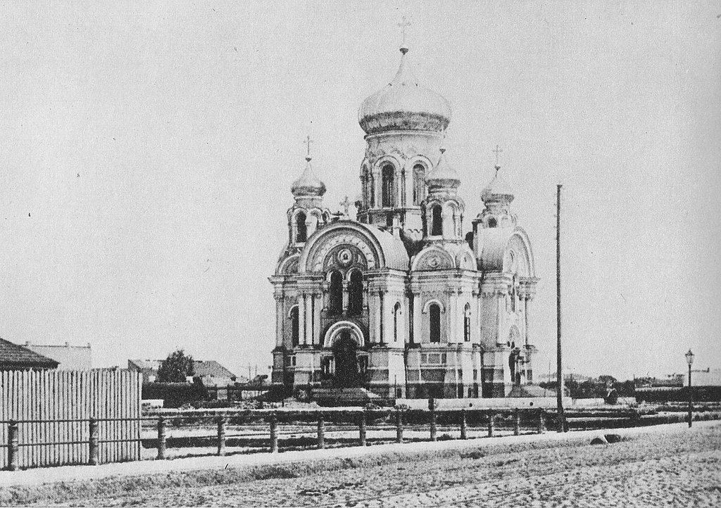 Eglise orthodoxe de Praga à Varsovie vers 1869.