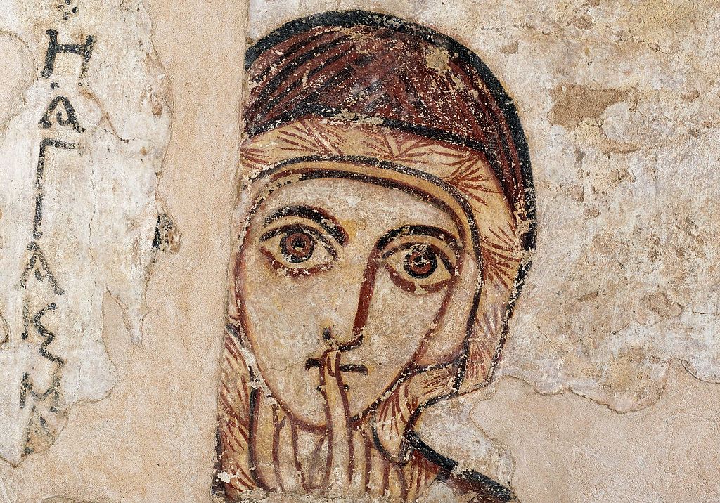 "Saint Anne" (vers 700) découverte à Faras au Soudan au Musée National de Varsovie.