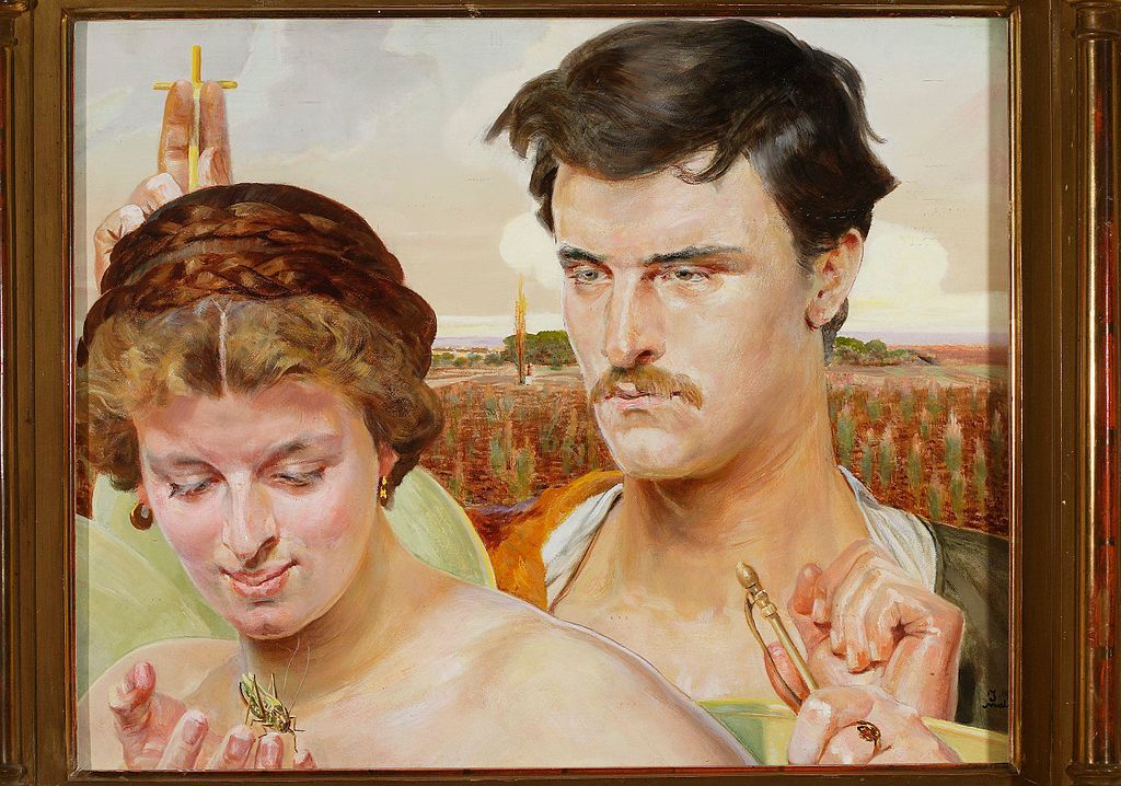 "Musique" (part d'un triptyque de 1906) de Jacek_Malczewski au Musée National de Varsovie.