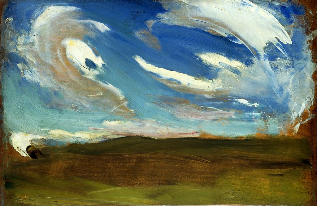 Peinture "Nuages" (1906) de Krzyżanowski au Musée National de Varsovie.