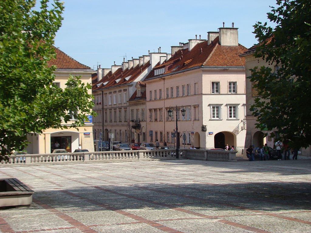 Sur la place du marché du quartier de Mariensztat à Varsovie - Photo de Szczebrzeszynski