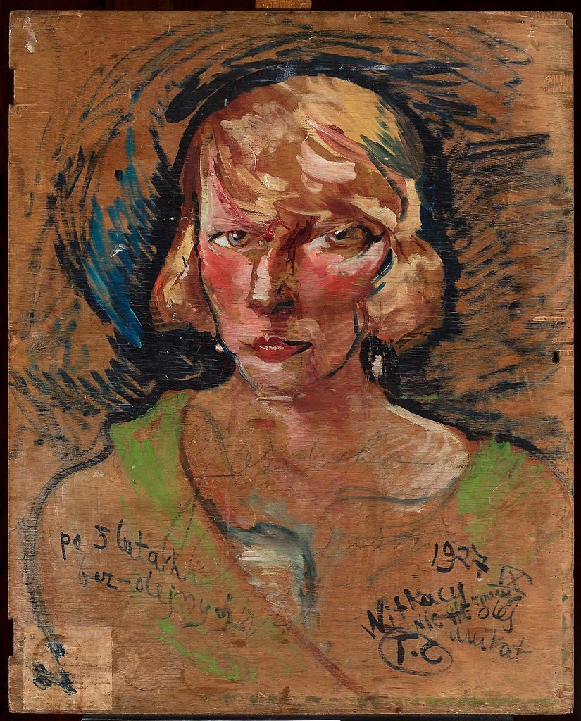 "Portrait Marii Stawarskiej Golińskiej" (1928) de Stanisław Ignacy Witkiewicz au Musée National de Varsovie.